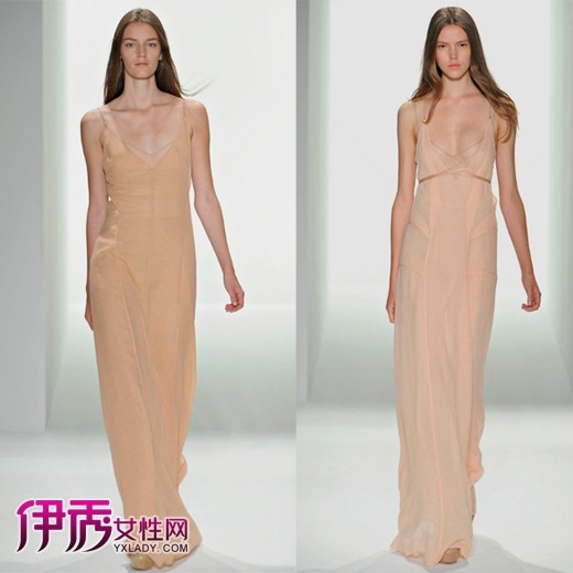 一件式夏季连衣裙<em>裸色</em>格调 优雅展现夏装风情