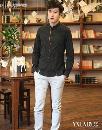 春季男士衬衣搭配 上班休闲两相宜(4)_单品搭配