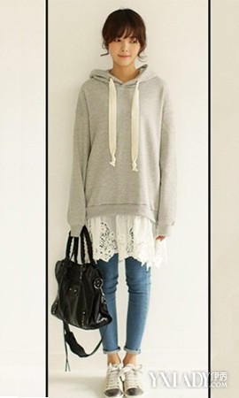 韩式甜美蕾丝裙巧妙搭配上衣(4)_潮流服饰_服