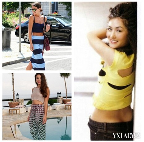 【图】 谢娜 火辣旧照曝光 夏季露腰装这样搭性