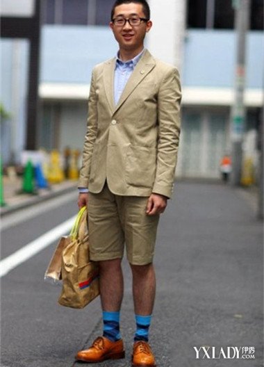 【图】皮鞋短裤搭配 时尚男士短裤搭配皮鞋穿