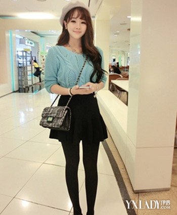 【图】毛衣女套头宽松怎么搭 配短裙复古风展