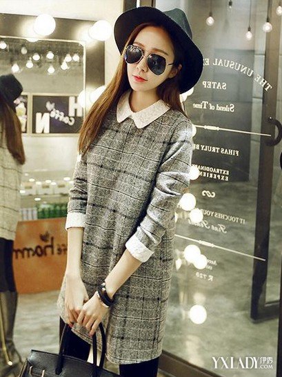 【图】关于秋装格子连衣裙的故事 让你瞬间减