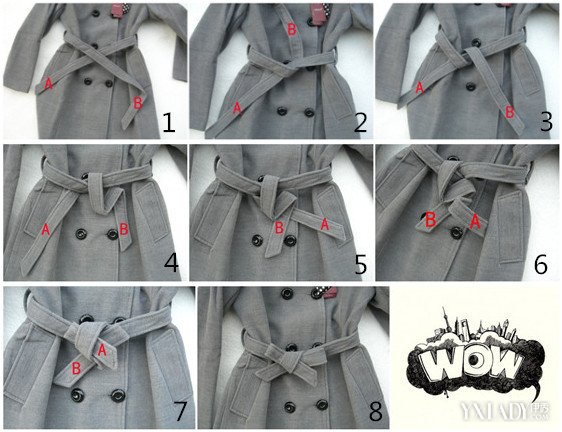 【图】掌握三种风衣蝴蝶结打法 这个秋冬再也不用为搭配烦恼