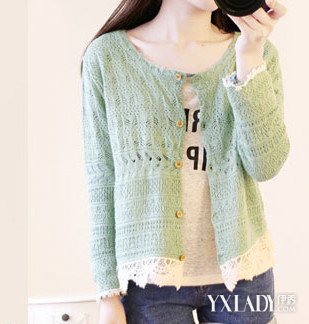 【图】<em>初秋薄款针织开衫</em> 轻松满足你各种凹造