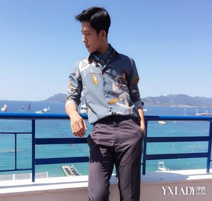  井柏然 帅气街拍图片欣赏  井柏然避谈郑爽 暴瘦