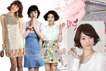 韩剧女主角可爱波波卷发型_流行发型_美容-伊秀