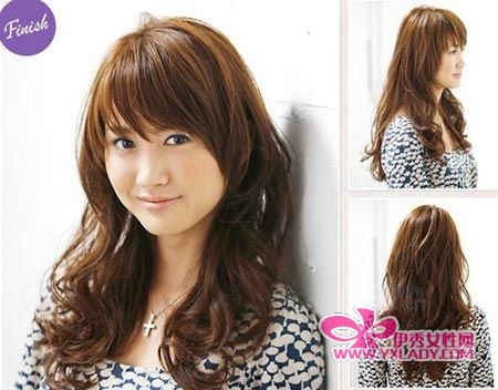 心形<em>脸</em>,<em>倒三角形</em>+基本上这款斜分的刘海<em>发型</em>适