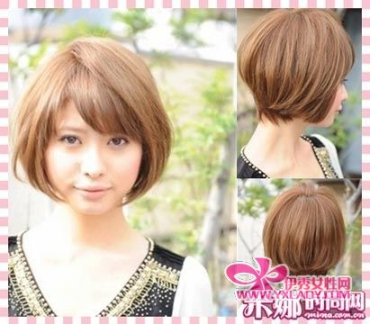 波波头短发+浪漫指数:★☆