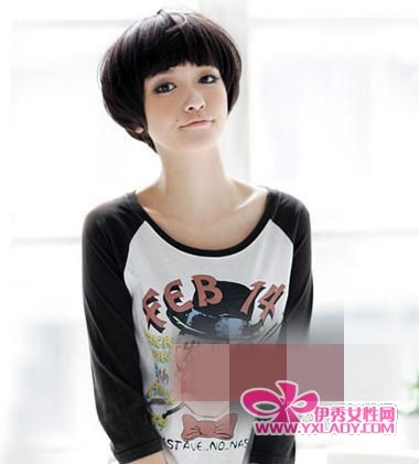 嫩必杀技精灵齐刘海短发【组图】_流行<em>发型</em>_