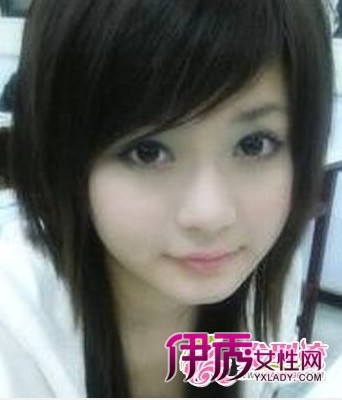 <em>斜刘海发型图片</em> 彰显妩媚甜美气质(6)_流行发型