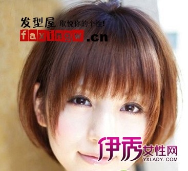 圆脸女生短发发型设计 打造清新氧气美女(2)_流