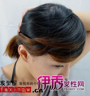 秋冬季最新<em>扎发</em> <em>齐肩短发发型</em>扎法图解(4)_DIY