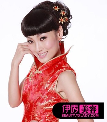 最新新娘旗袍发型+高贵时尚