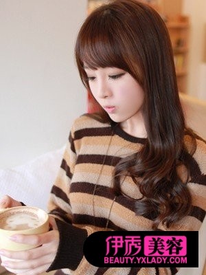 长脸女生烫发发型+属于你自己的腔调