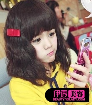 齐刘海+中长<em>麦穗烫</em>