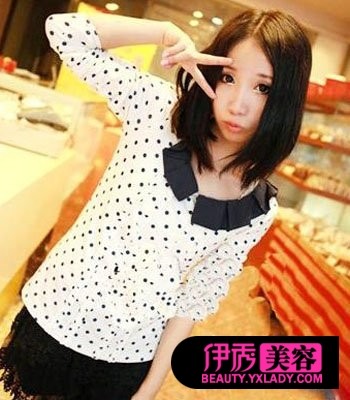 最新短发直发发型图片