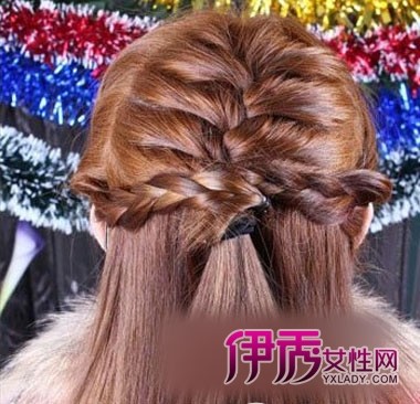 <em>中长</em>直发<em>盘发</em>技巧 打造新年新形象(5)_DIY发型