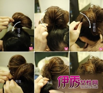 适合出游的<em>简单</em>直发盘发<em>发型</em>