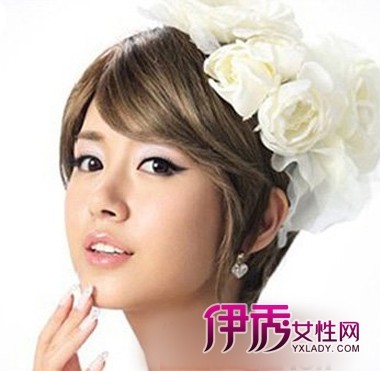 韩国<em>短发新娘发型</em>图片 <em>婚礼</em>变身时尚<em>新娘</em>(2)_流