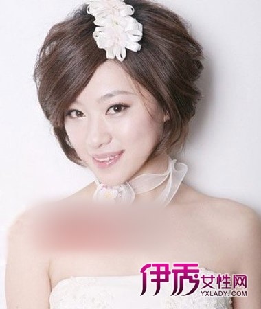 唯美<em>中短发盘发发型</em>图片 彰显名媛气质(2)_流行