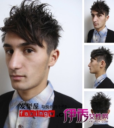 六款男生宽脸发型+轻易瘦脸