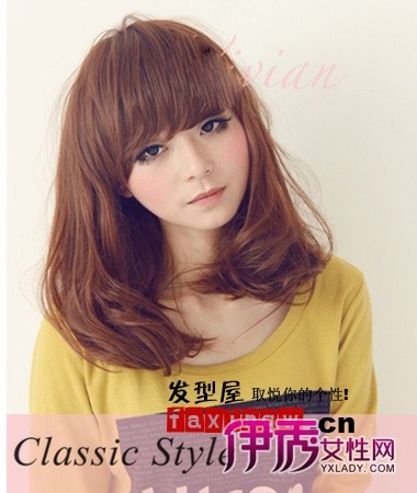 <em>头顶蓬松的</em>中长发<em>发型</em>图片(4)_流行<em>发型</em>_美容