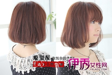 <em>最新圆脸短发发型</em> 冬季圆脸轻易修饰(4)_流行发