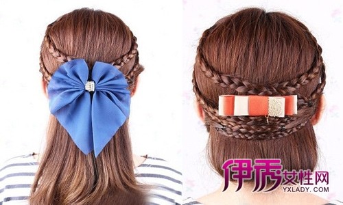 DIY俏丽<em>编发</em> 复古甜美双面<em>女孩</em>_DIY<em>发型</em>_美容