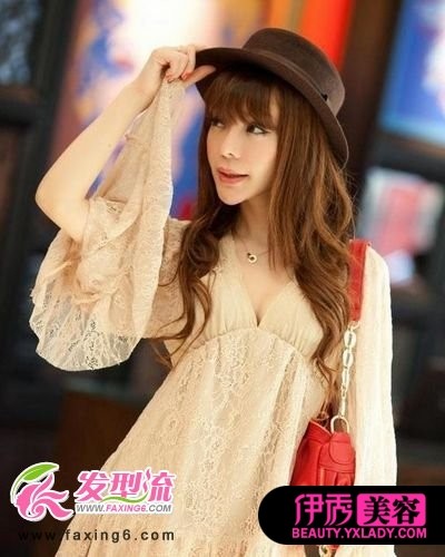 直发接上卷发发型加点料_流行发型_美容-伊秀女