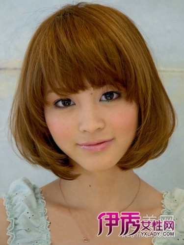 短发梨花波波头瓜子脸尖下巴最适合发型_流行发