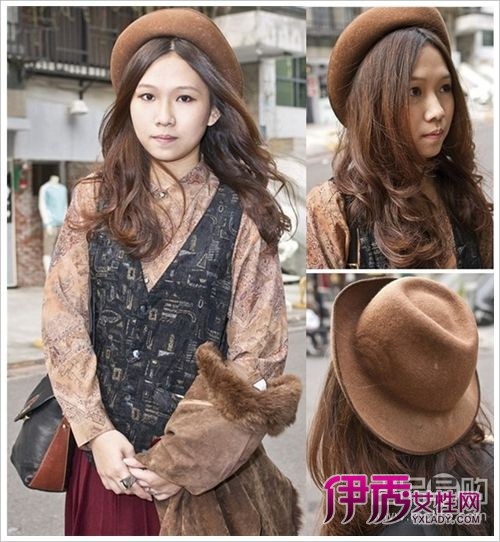 2012日本流行街拍发型之长卷发+鹅蛋脸