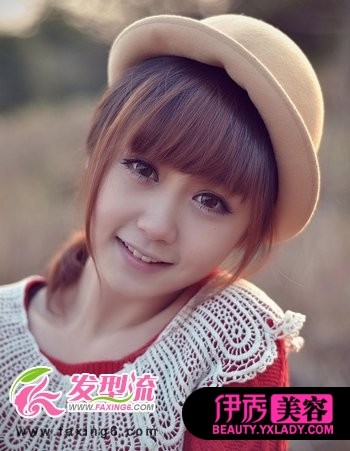 减龄<em>平刘海发型</em>完美呈现