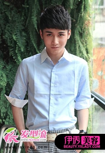 男生纹理烫发型