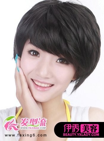 这款纹理烫的女生发型