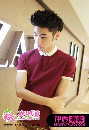 青春活力潮男最爱纹理<em>烫发型</em>