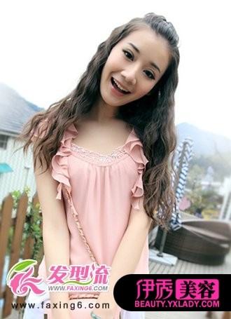 中长发麦穗烫发发型