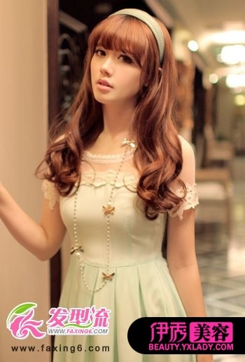 减龄齐刘海发型 变身大眼美女(5)_流行发型_美容-