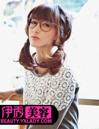 小女孩发型图片+时尚百变小女孩发型