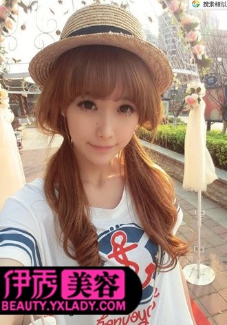 <em>马尾</em>扎法+<em>中长发发型</em>