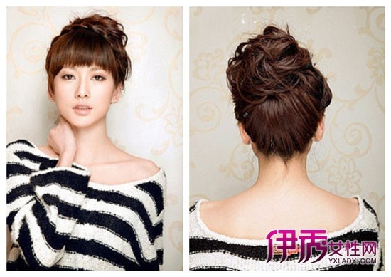 秋季发型+简单四步变森女盘发