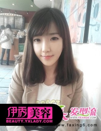 结合斜刘海的发型设计