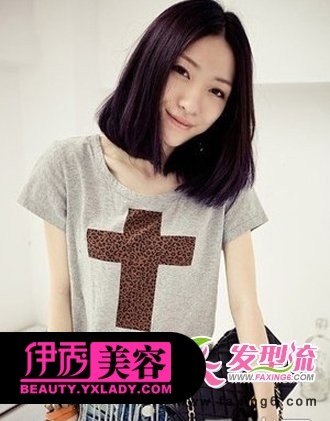 心形脸女生短发发型图片