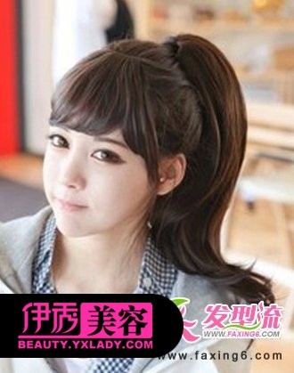 <em>马尾</em>韩式<em>发型扎法</em>