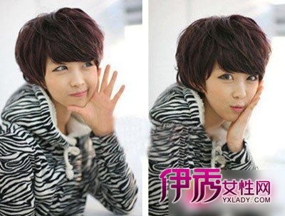 瓜子脸<em>女生</em>适合的纹理<em>烫短发</em>_流行<em>发型</em>_美容