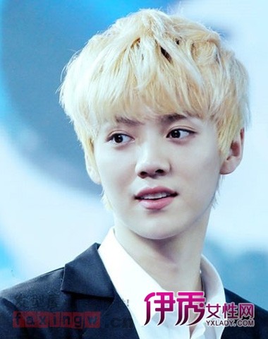 exo<em>鹿晗发型图片</em>炫彩染发色超吸睛(3)_明星发