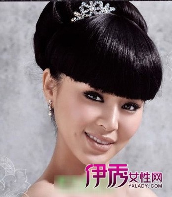 甜美<em>齐刘海新娘</em>造型<em>图片</em>_流行<em>发型</em>_美容-伊秀