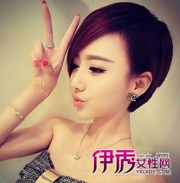 韩国MM最新<em>斜刘海发型</em>修颜必备_流行发型_美