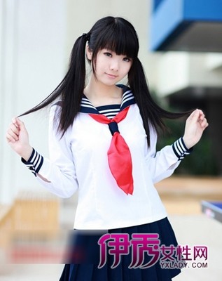 高中生甜美女生最爱中长发造型_流行发型_美