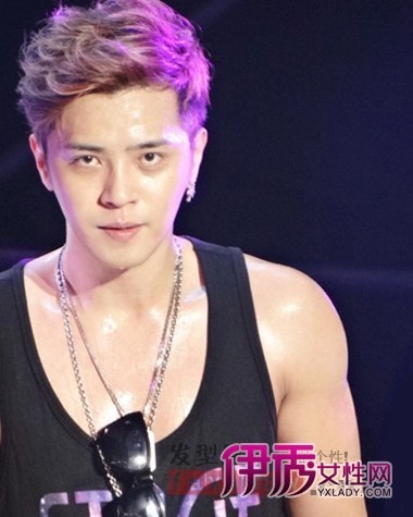<em>罗志祥</em>演绎酷炫斜庞克造型_明星<em>发型</em>_美容-伊